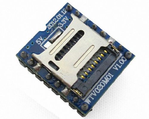 10PCS WTV020M01 V1.00 MP3 Voice module U-disk audio player SD card voice module