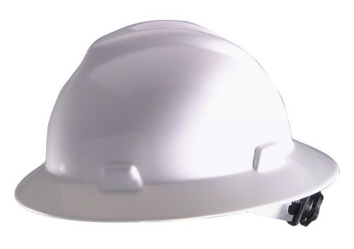 Msa safety works full brim hard hat, white, 10006318, new, free shipping for sale