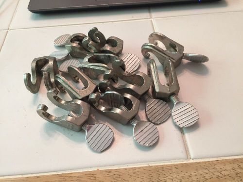 Lot of 10 Fisher Castaloy  FLEXAFRAME connectors for chemistry lab 90 deg