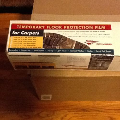 Kleen Kover Self Adhesive Temporary Carpet Floor Protector Film - 24&#034; X 200&#039;