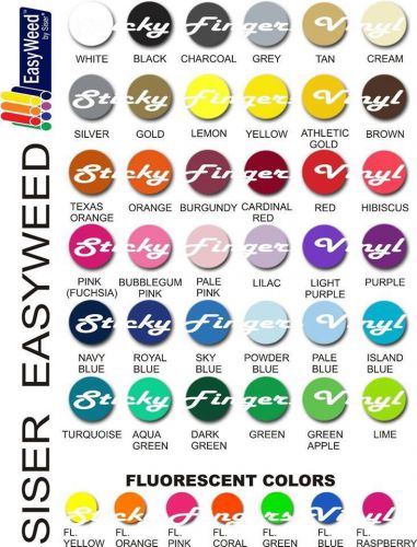 *white* siser easyweed heat transfer vinyl 15&#034; x 12&#034; iron on- any cutter for sale