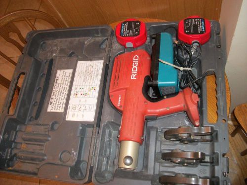 Ridgid 100-B ProPress Compact Crimping Crimper kit 2 new batts and 3 jaws look !