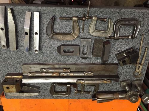 machinist/toolmaker Lot, Lathe,mill,tools,, Fixtures End Mills V Block Shop Made