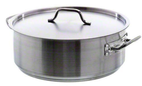 Update International (SBR-20) 20 Qt Stainless Steel Brazier w/Cover 8-1/2-Inch