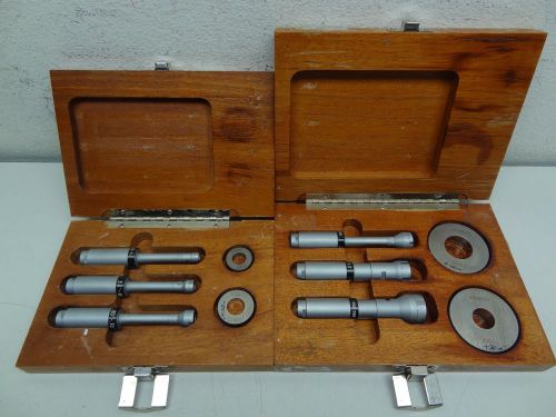 BROWN &amp; SHARPE INTRIMIK INSIDE MICROMETER SETS (.40&#034; THRU 1.2&#034;) READ DESCRIPTION