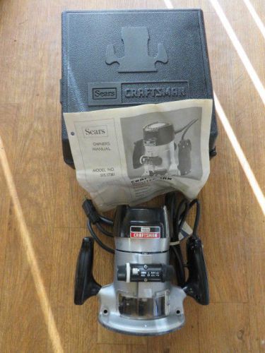 Sears Craftsman Router 6.5amp Double Insulated In Case 100% Ball Bearings