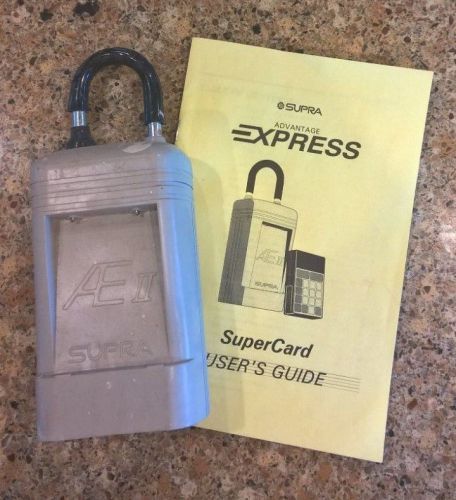 AE II ADVANTAGE EXPRESS II SUPRA REAL ESTATE LOCKBOX LOCK BOX + MANUAL