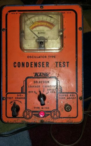 VINTAGE CONDENSER TESTER KING G- 103