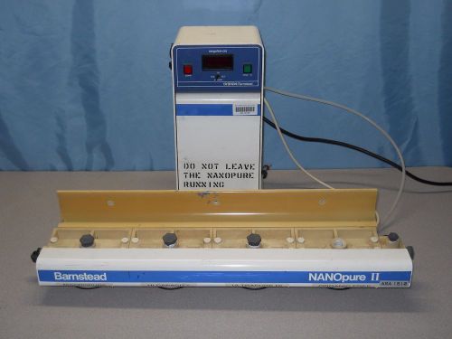 SYBRON Barnstead NANOpure II Purifier Deionizer Filtration System megohm-cm