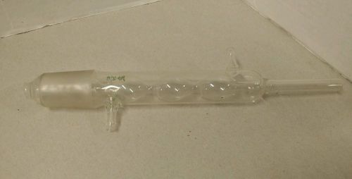 PYREX GLASS JACKETED COIL LAB LABORATORY DRIP DISTILLATION CONDENSER TUBE