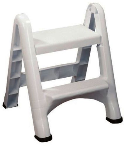 FG420903WHT EZ Folding 2-Step Step Stool, Rubbermaid, 3