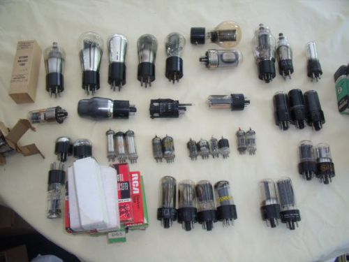 70 VINTAGE VACUUM TUBES PLUS ELECTRONIC ACCESSORIES