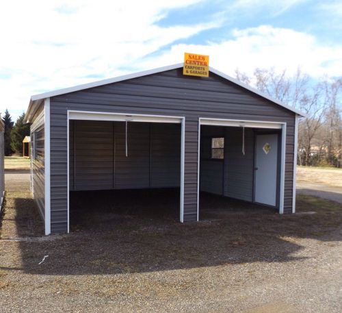 Steel 2 Car Garage Carport Workshop 24x31x9 Metal Building FREE DELIVERY SETUP