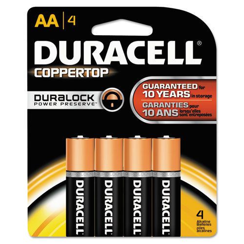 Duracell CopperTop Alkaline Batteries with Duralock Power Preserve Technology