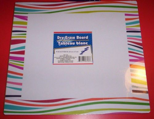 jot DRY ERASE WHITEBOARD random pattern border 11.8 x 10.6 in school work home