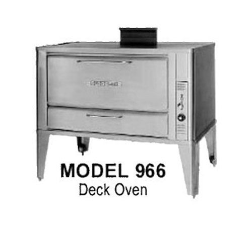 Blodgett 966 double oven deck-type gas 42&#034;w x 32&#034;d deck interior (2) 16&#034;h... for sale