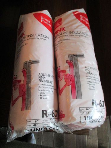 (2) Owens-Corning Pink Fiberglas Insulation R-6.7 Small Projects