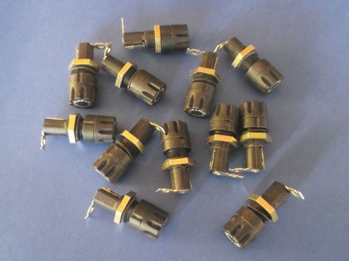 FUSE HOLDER - QTY 12 - NEW FITS FUSES  1/4&#034; DIAMETER X 1 1/4&#034; LONG