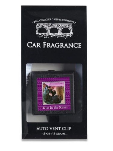 BridgeWater ~ Car Freshener Auto Vent Clip ~ Kiss in the Rain **NEW