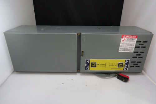 Square d reconditioned qmj364h 200a 600v 3pole fusible nema 1 disconnect for sale