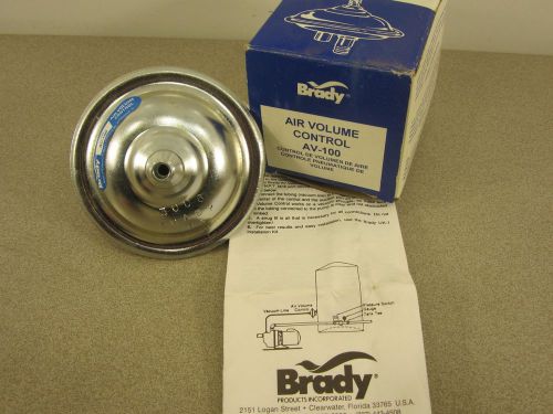 BRADY  Air Volume Control   AV-100   NOS