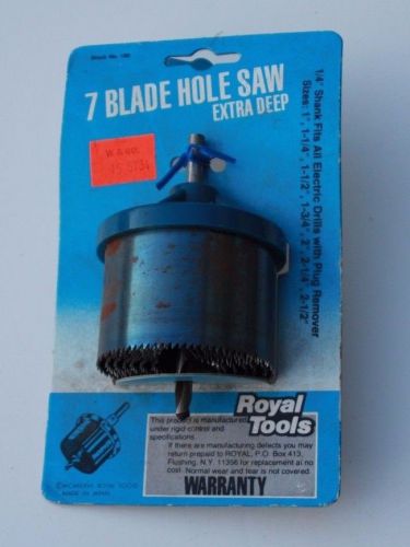 7 BLADE HOLE SAW EXTRA DEEP......