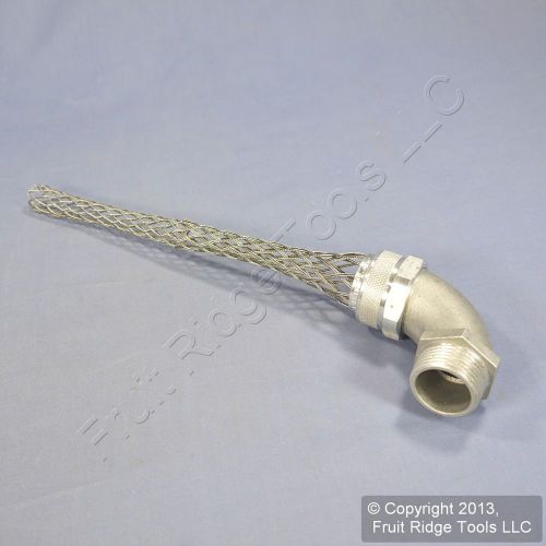 Daniel Woodhead 90° Male Strain Relief Cable Cord Grip 1&#034; NPT .875&#034;-1.000&#034; 36359