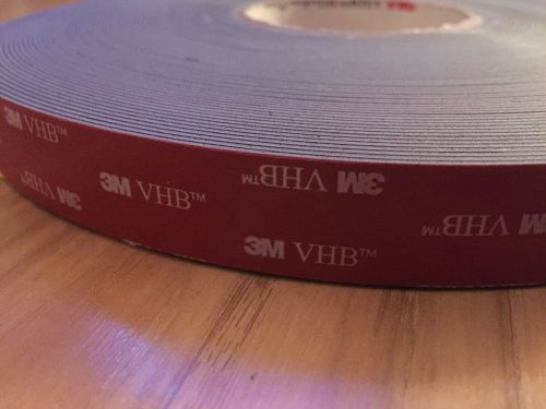 3M 5952 VHB Tape, 7/8 In x 36 yd.,Black