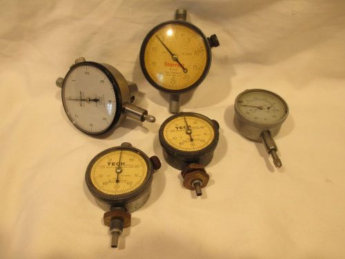 Lot of 5 Dial Indicators