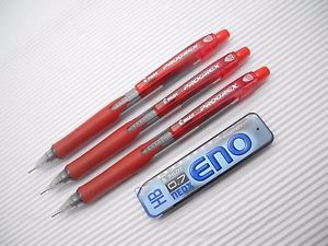 5pcs RED barrel Pilot PROGREX H-127  0.7mm mechanical pencil free leads(Japan