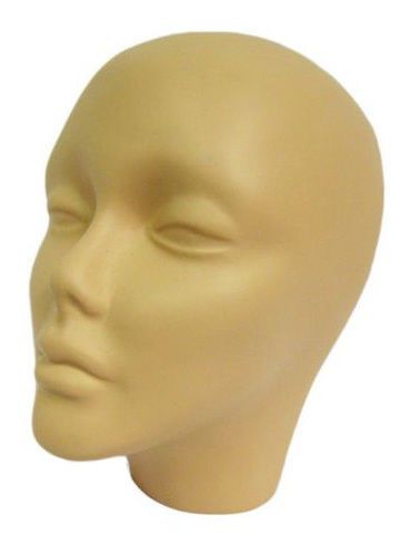 MN-257 FLESHTONE Half Head Female Fiberglass Mannequin Head 1 PIECE ONLY