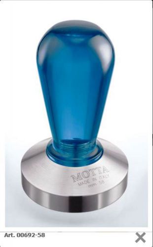 MOTTA 692 Professional Barista Flat Base Coffee Tamper 58m Blue Rainbow Handle