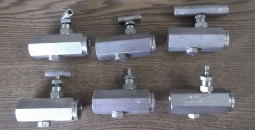 6 Deltrol/Pneu-trol 1/4&#034; SS Flow Control Valves SFP20SSB