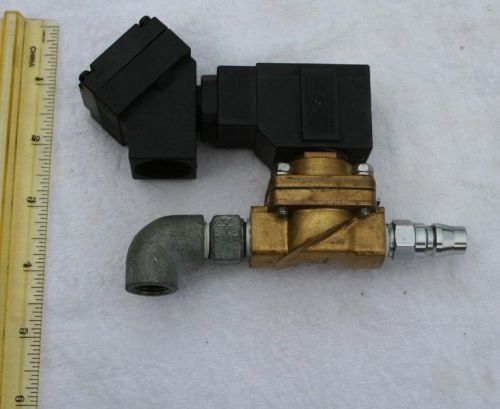 SMC VXD2130, Solenoid Valve, 2 Port 1/4&#034; NPT 24DC V. Coil 10mm Orifice+ fittings