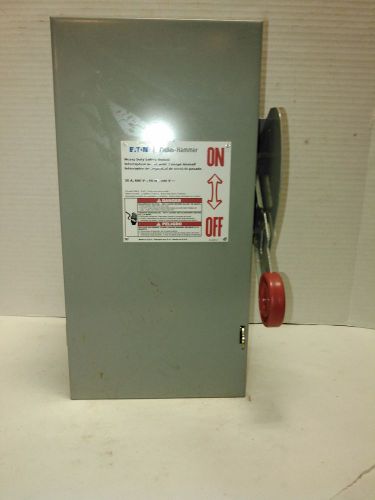 Eaton Cutler Hammer DH261FGK Type 1 Heavy Duty safety switch 30 amp 2 pole 600V