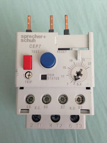 Sprecher Schuh CEP7-ED1DB Overload Relay (Cur. Range 3.2-16) Class 10 FREE SHIP