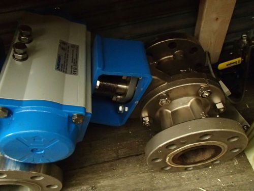 Jamesbury 3&#034;-150# flanged cs ball valve w/vpvl400dabd actuator &amp; stonel quartz for sale