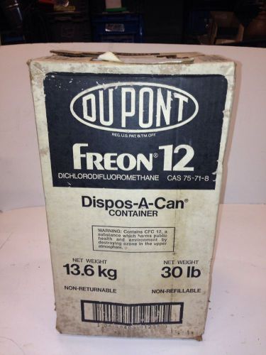 R-12 Refrigerant 30 LB Jug Sealed  Virgin New Old Stock Freon R12