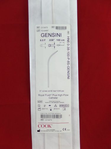 Cook g13470 gensini royal flush plus high-flow device 6.0f x .038&#034; x 100cm for sale