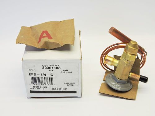 Sporlan TXV Valve EFS-1/4-C 2X4 ODF 30&#034; 109280-002 29301103  New