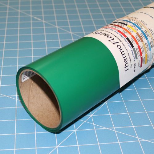 Thermoflex Plus 15&#034; by 3 Feet  Kelly Green Heat Transfer Vinyl