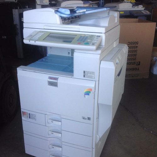 RICOH AFICIO MPC4500 COLOR COPIER WITH NETWORK PRINTER SCANNER AND FAX