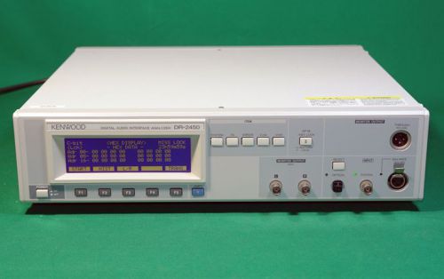 Texio (kenwood) dr-2450 digital audio i/f analyzer for sale