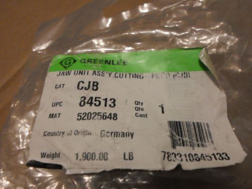 GREENLEE CJB JAW UNIT ASSEMBLY CUTTING PKGD NEW SEALED