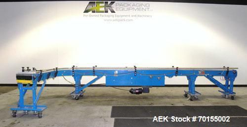 Used- new london engineering j&#034; shaped belt conveyor, model 470-10-270.  10&#034; wid for sale