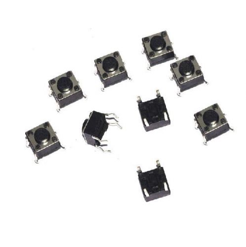 100Pcs Tactile Push Button Switch Tact Switch 6X6X4.3mm 4-pin DIP GOOD QUALITY