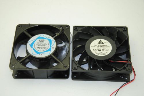 Delta ffb1224ehe, case fan dc24v 1.50a w/ sunon sp101a axial fan, 115v 0.21a for sale