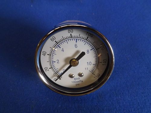 Pressure gage 102d-204f 2&#034; dry 1/4 npt brass back 160 psi/kpa/bar for sale