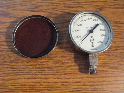 US Test Gauge 3&#034; 5000 psi test gauge stainless steel