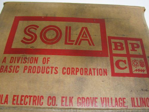 SOLA CONSTANT VOLTAGE TRANSFORMER 22232 *NEW IN BOX*